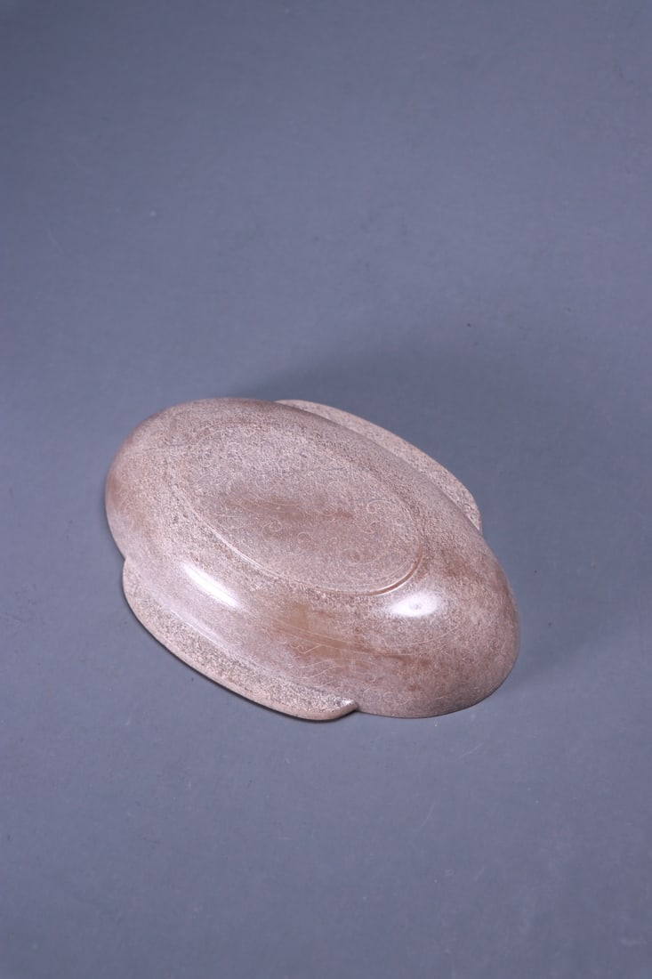 A beautiful ancient jade hooked pattern feather cup - 8
