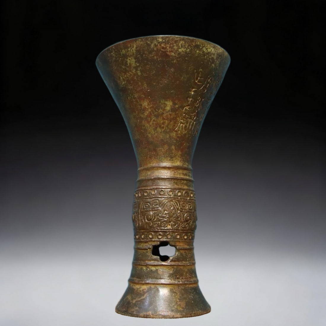 A beautiful bronze inscription ancient statue (1 of 9)