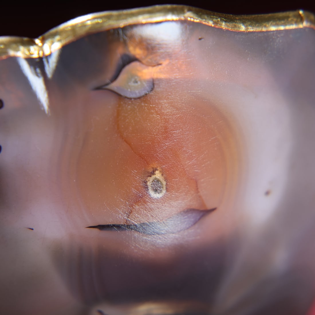 A fine agate jade pot - 4