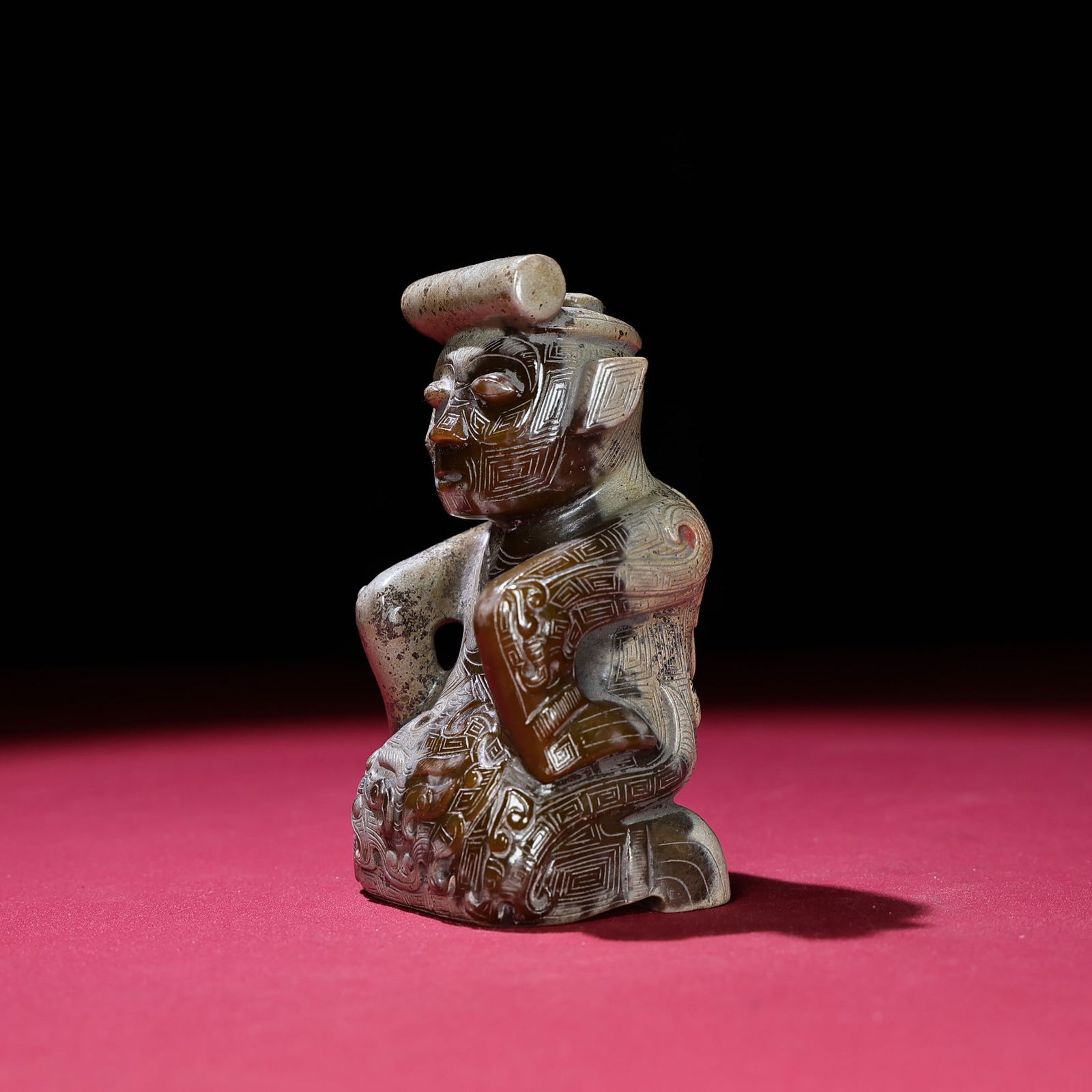 A beautiful Hetian jade ornament: Exquisite Hetian jade ornaments Size:111×58x50mmW:491g (The Dimensions Of All Batches Are Manually Measured.If You Need More Detailed Information, Please Contact Our Customer