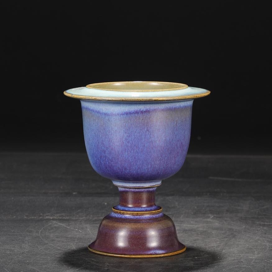 A grape red and purple glaze Xing furnace Shoucheng Hall of the Song Dynasty Jun kiln (1 of 7)