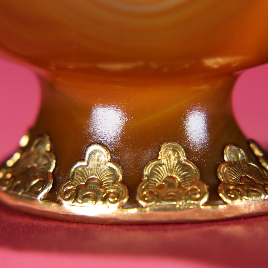 A beautiful agate jade cup - 4