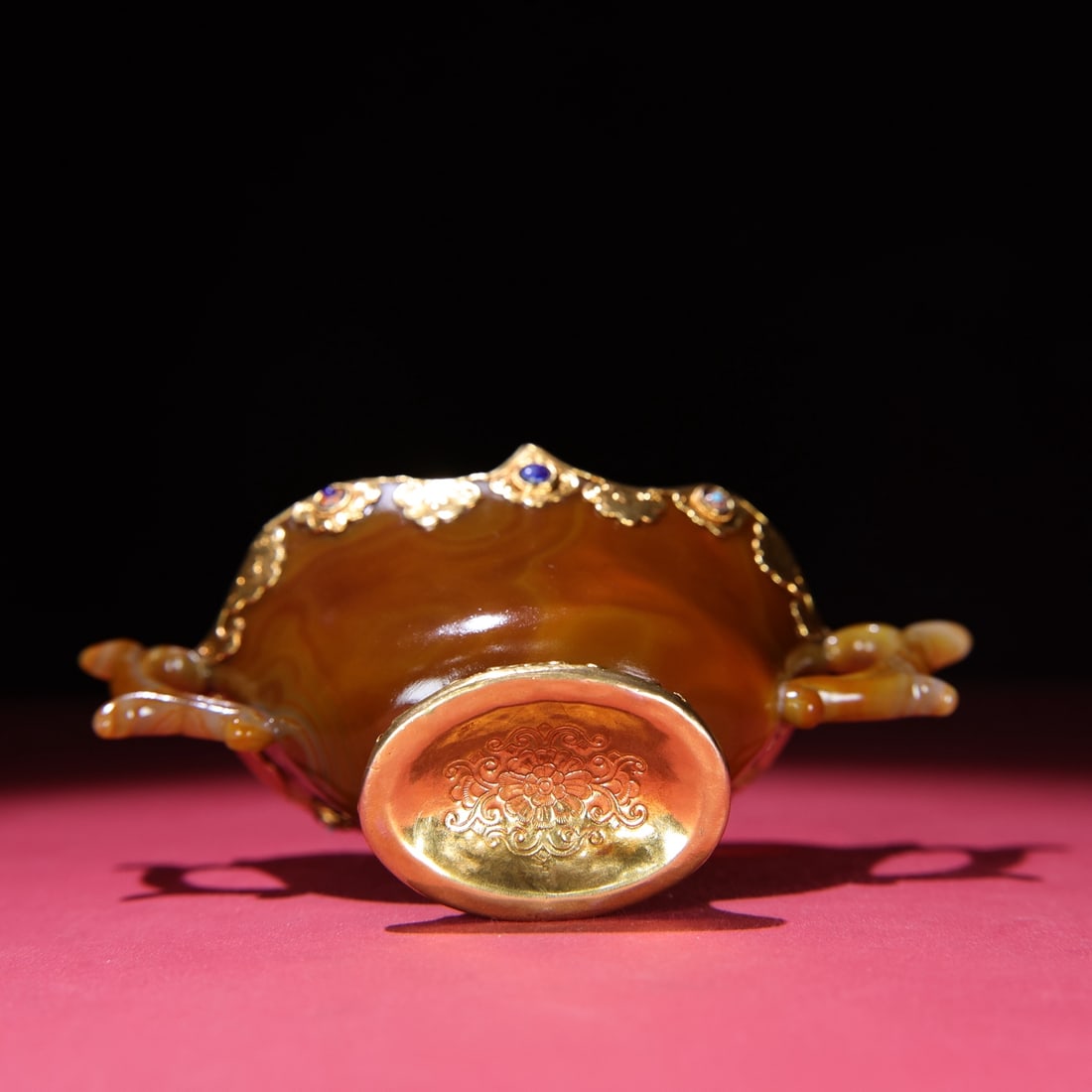 A beautiful agate jade cup - 6