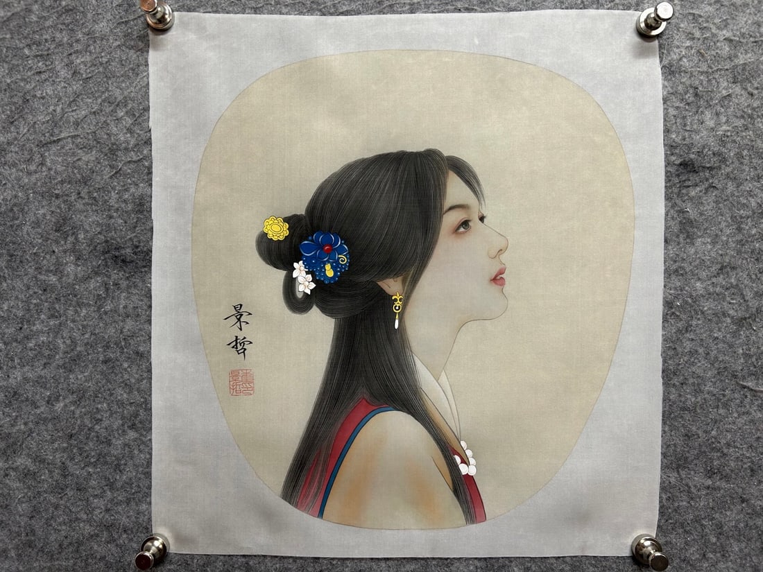 A painting of Cui Jingzhe's characters: Cui Jingzhe's character calligraphy and painting Size:Paintingcore50x46cm (The Dimensions Of All Batches Are Manually Measured.If You Need More Detailed Information, Please Contact