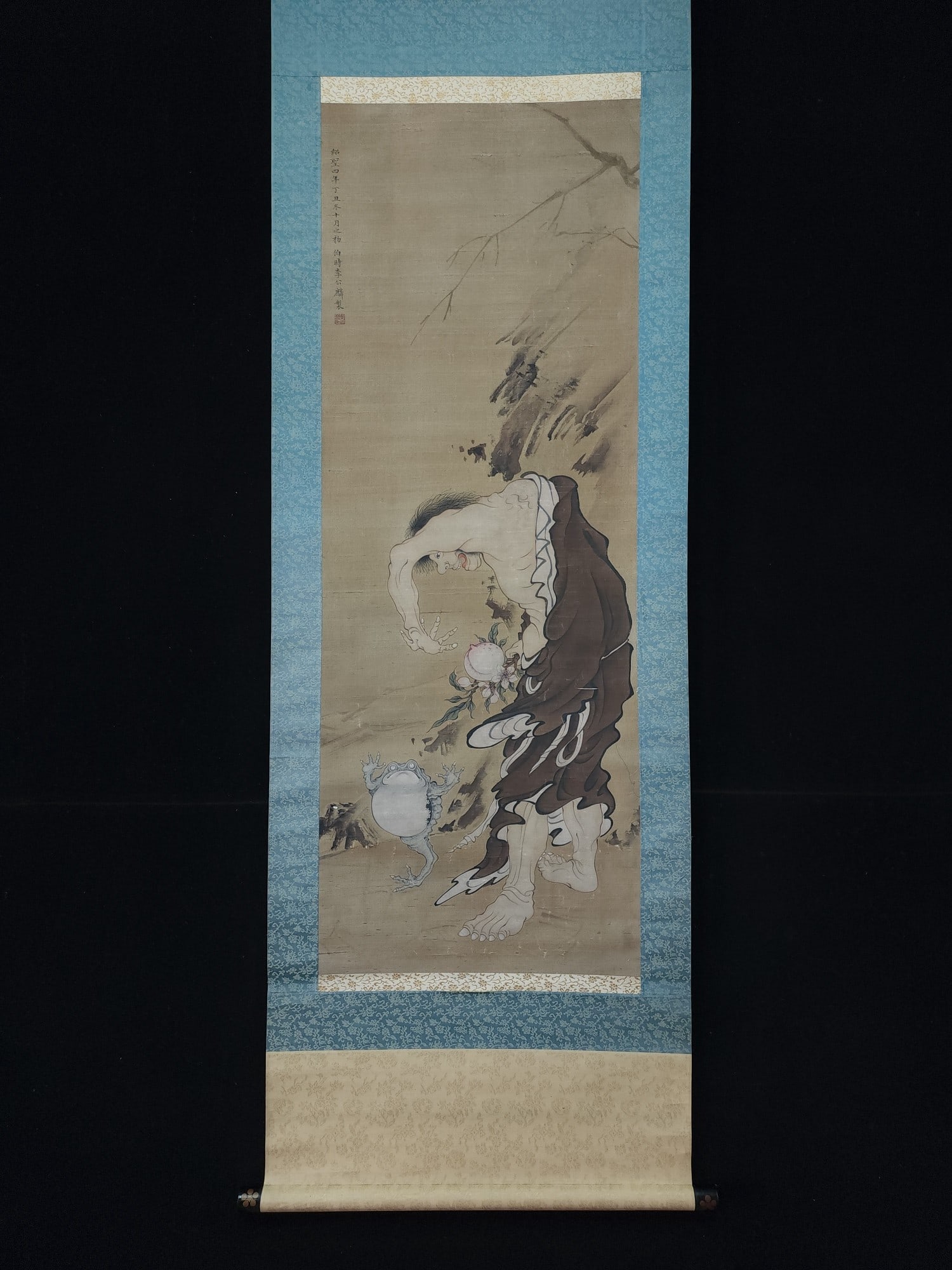 A fine silk figure painting by Li Gonglin of the Song Dynasty: Song Dynasty Li Gonglin's fine silk figure paintings Size:Paintingcore114x42cm (The Dimensions Of All Batches Are Manually Measured.If You Need More Detailed Information, Please