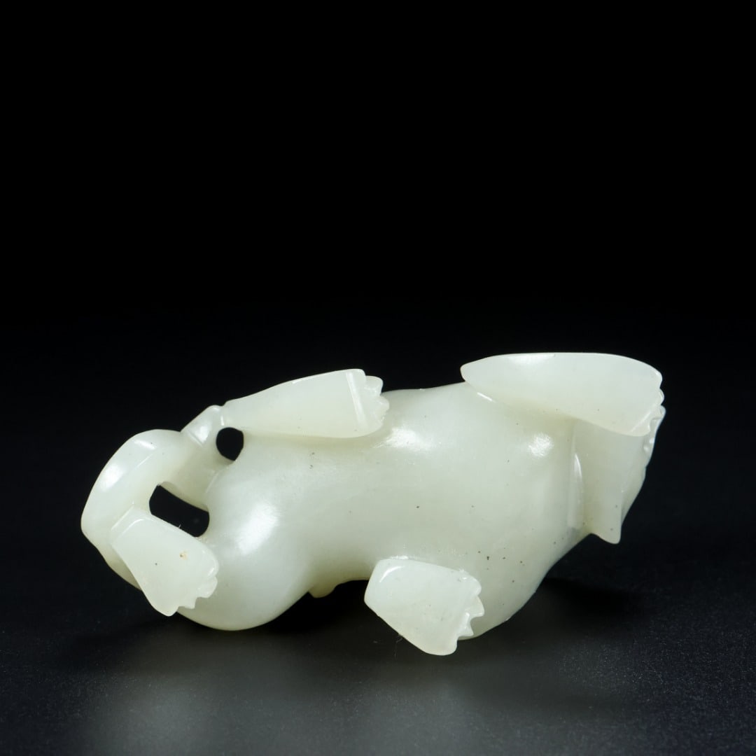 A beautiful Hetian jade beast - 8