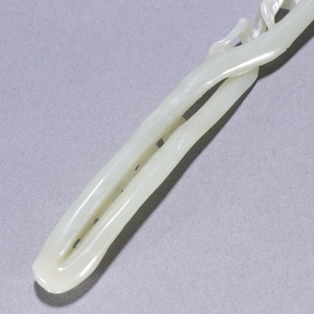 An Exquisite White Jade Ganoderma lucidum Pattern Ruyi - 9