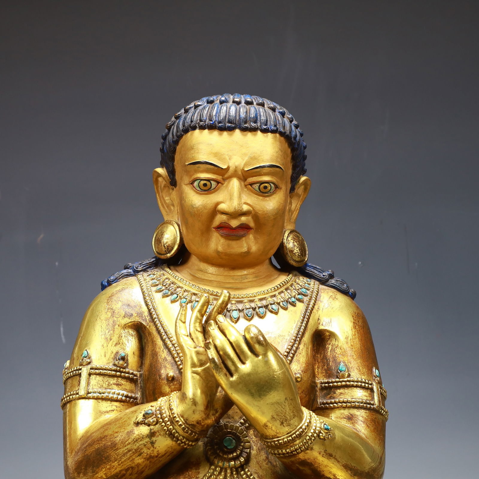 A Exquisite Gilt Bronze Buddha statue - 2