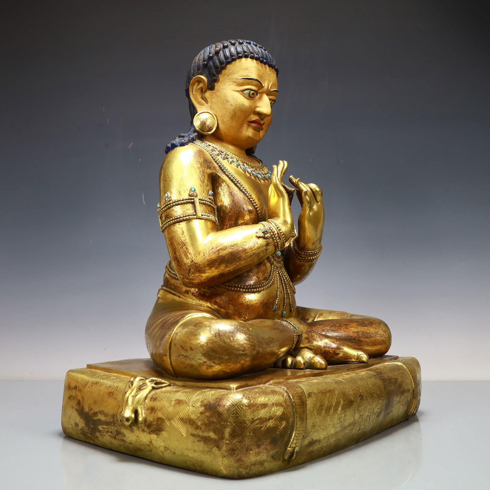 A Exquisite Gilt Bronze Buddha statue - 7