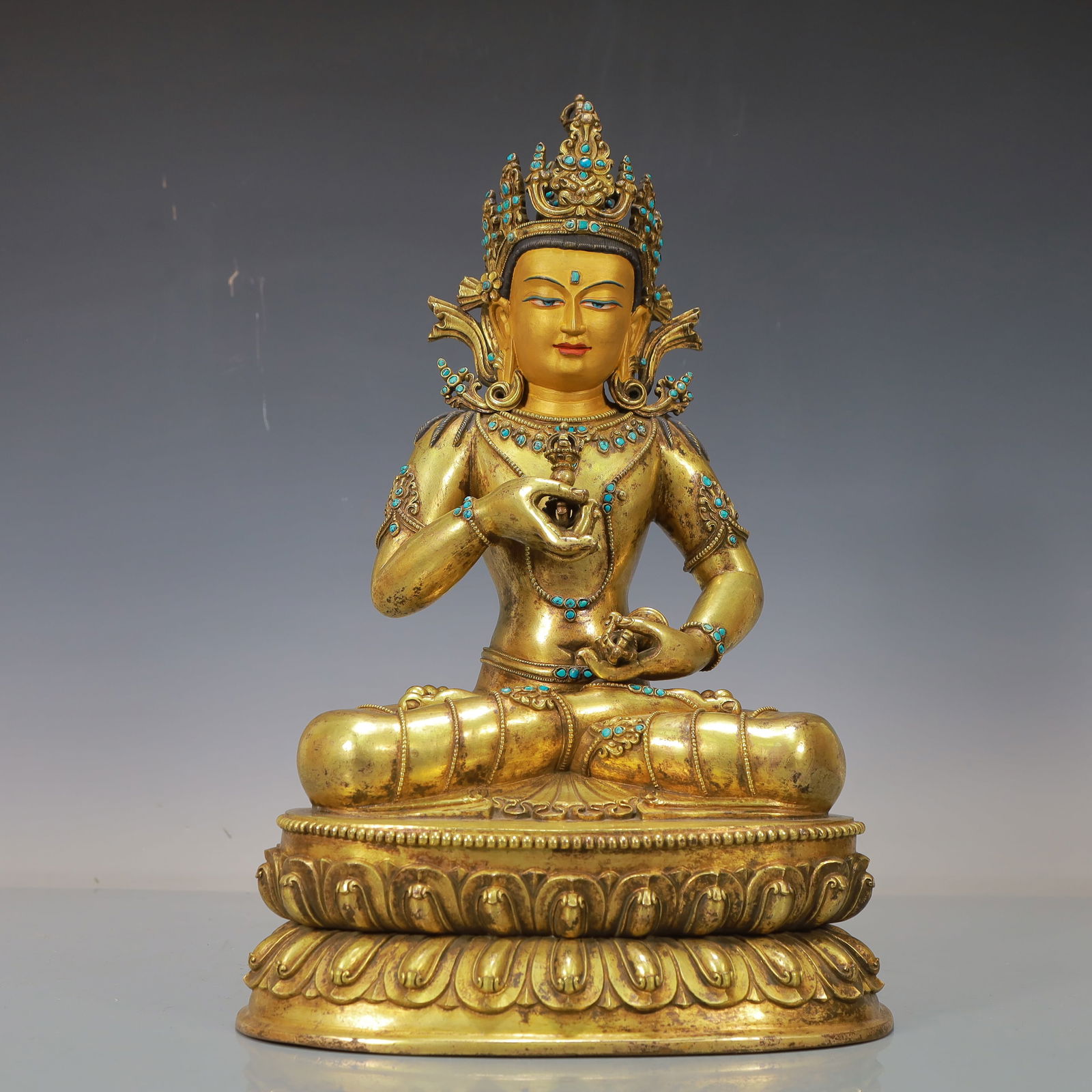 A Exquisite Gilt Bronze Statue of Gautama’s Mother (1 of 10)