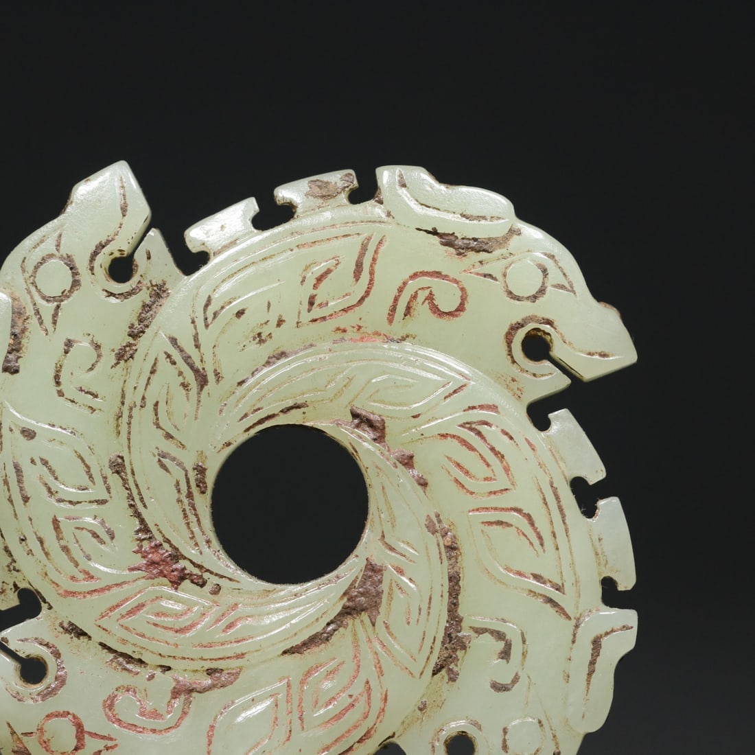 An Exquisite White Jade Dragon Pattern Pendant - 5