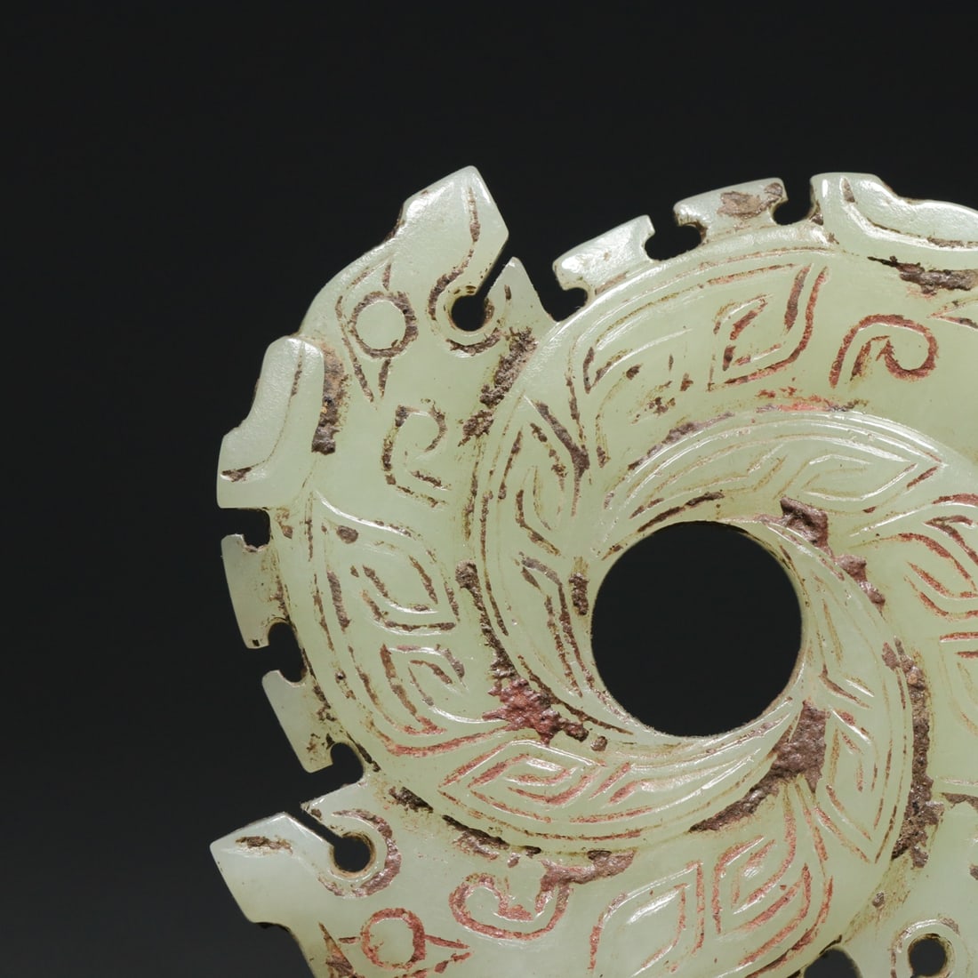 An Exquisite White Jade Dragon Pattern Pendant - 6