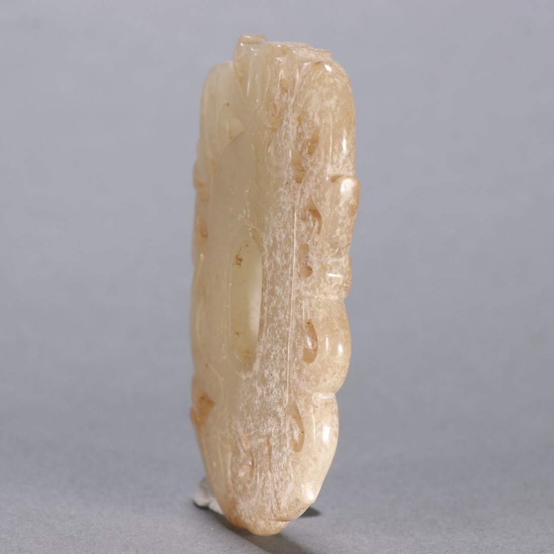 An Exquisite White Jade Chi-Dragon Pattern Ornament - 6