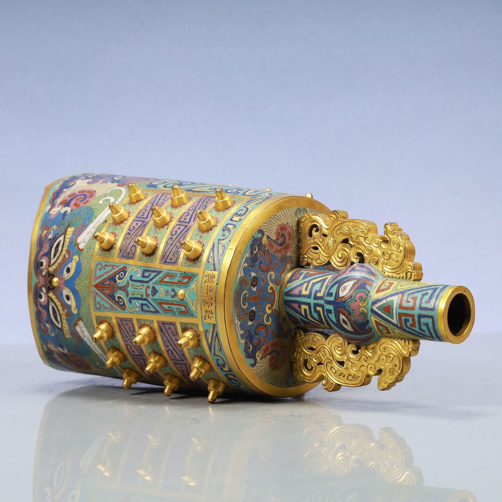 A Exquisite Cloisonne Beast-Face Pattern Bells - 12