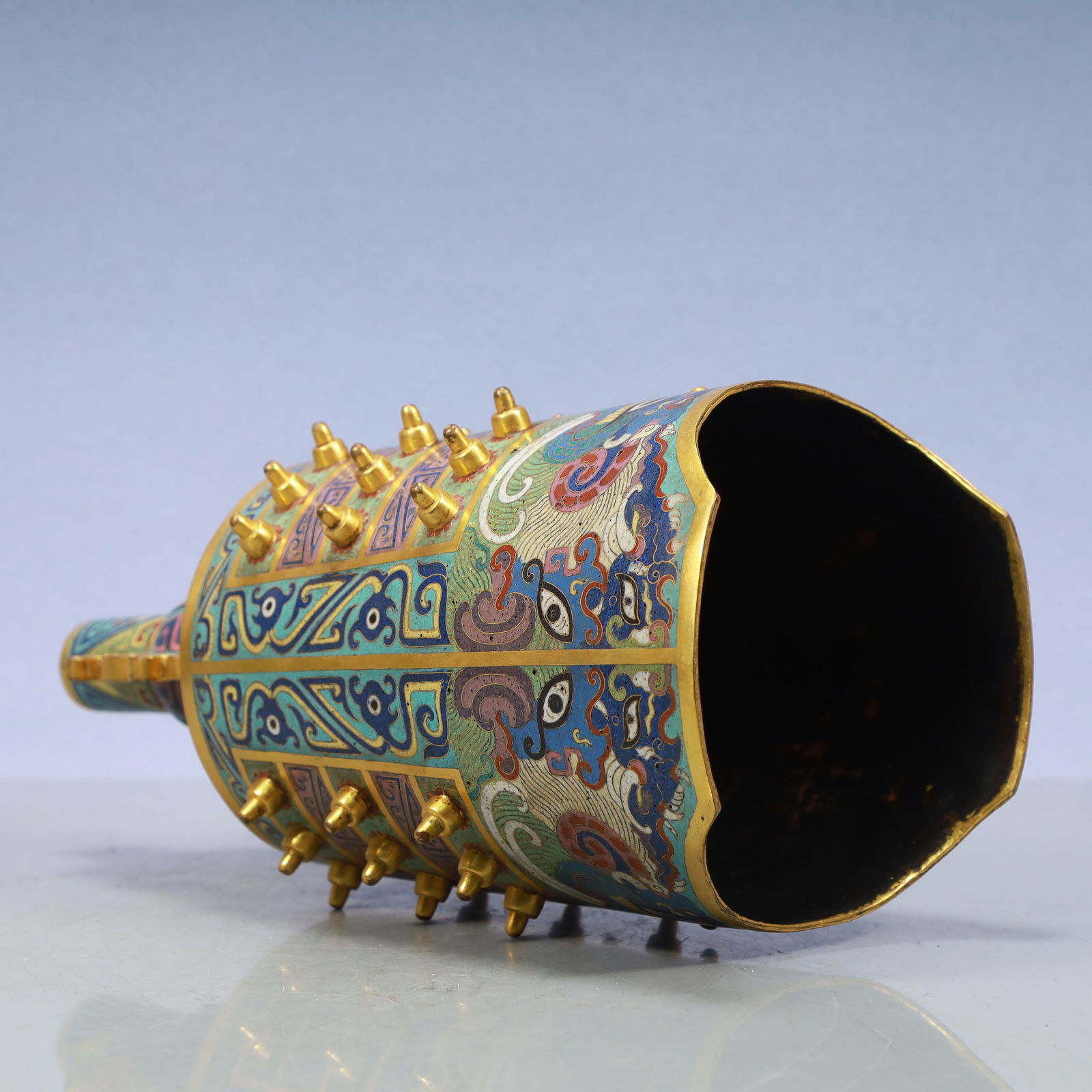 A Exquisite Cloisonne Beast-Face Pattern Bells - 13
