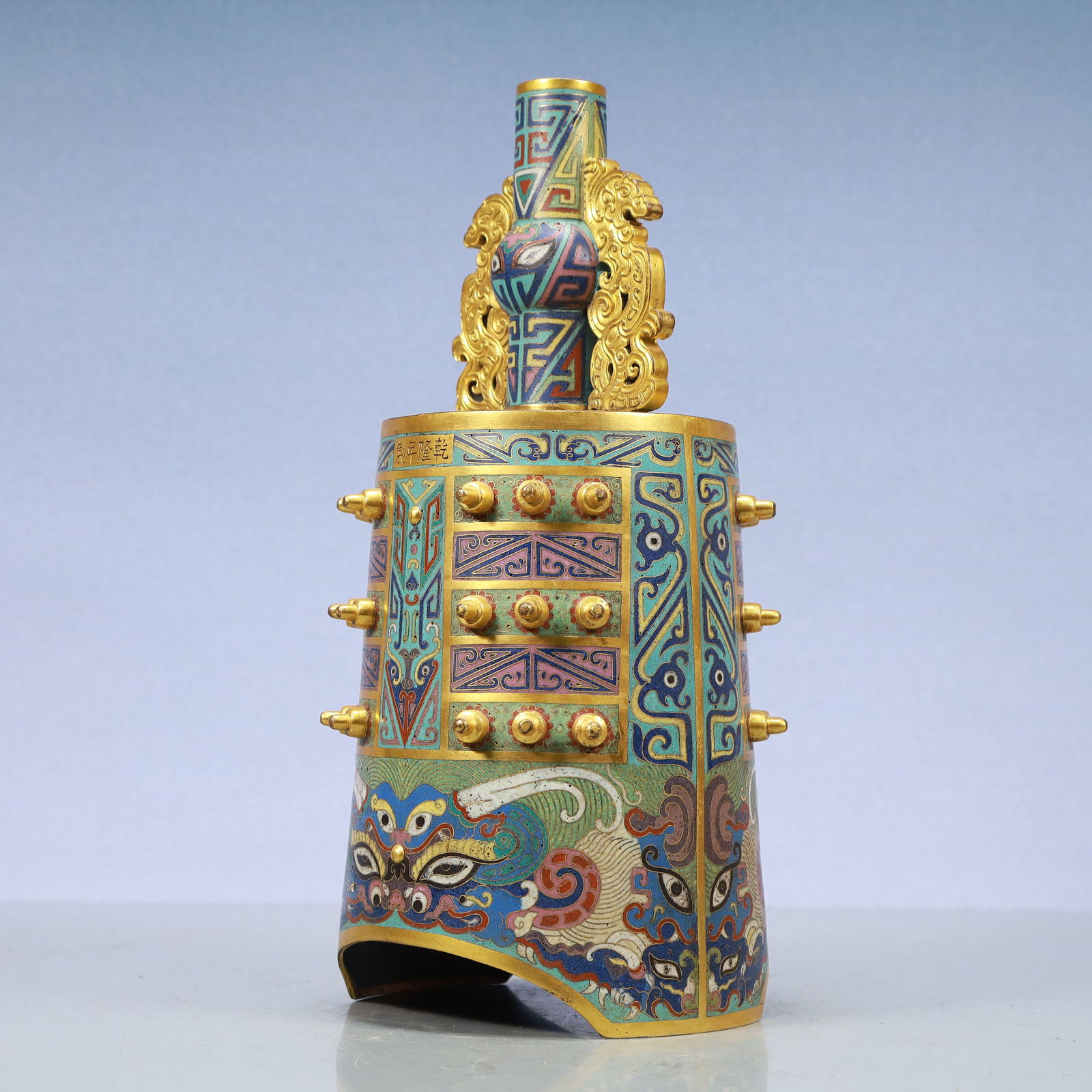 A Exquisite Cloisonne Beast-Face Pattern Bells - 4