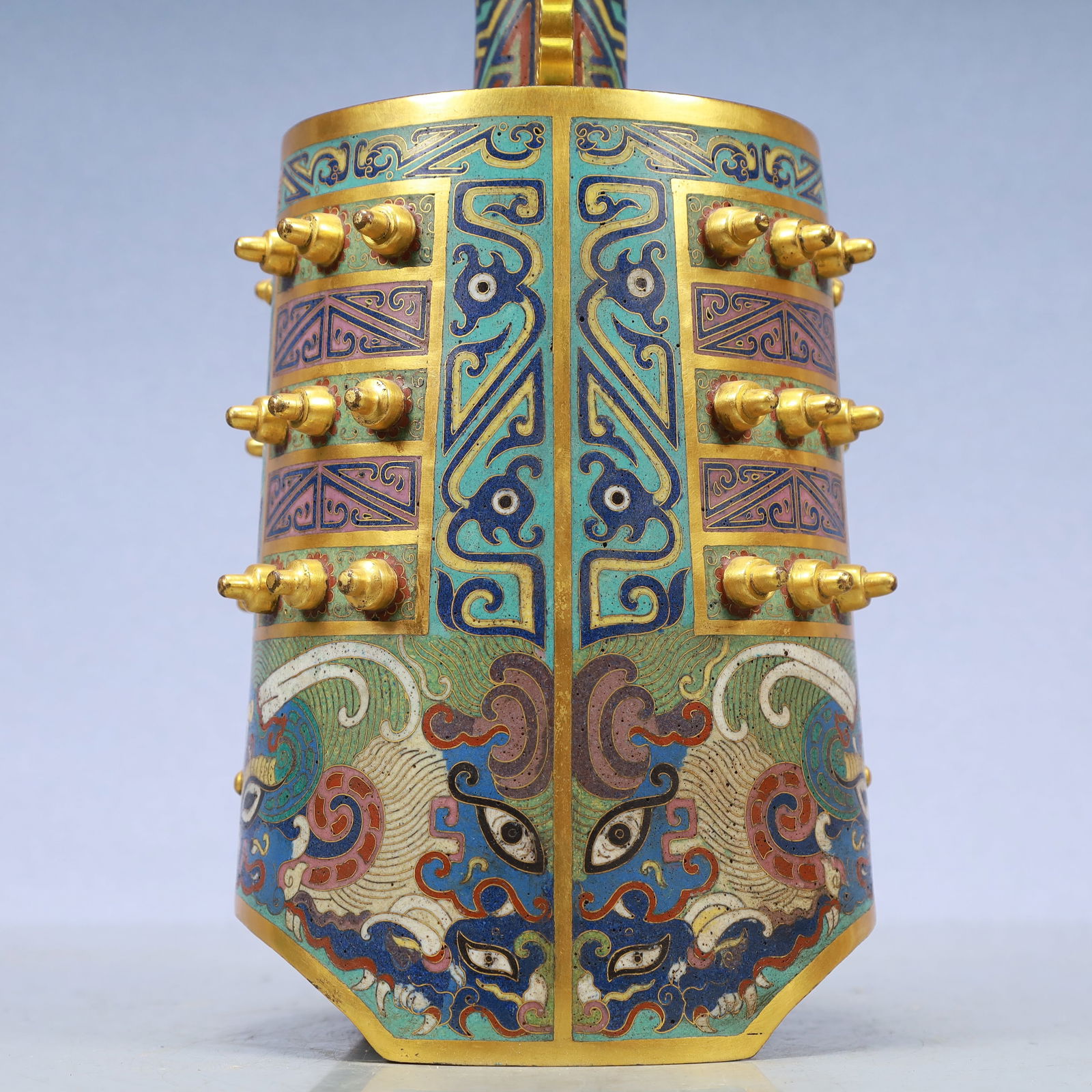 A Exquisite Cloisonne Beast-Face Pattern Bells - 6