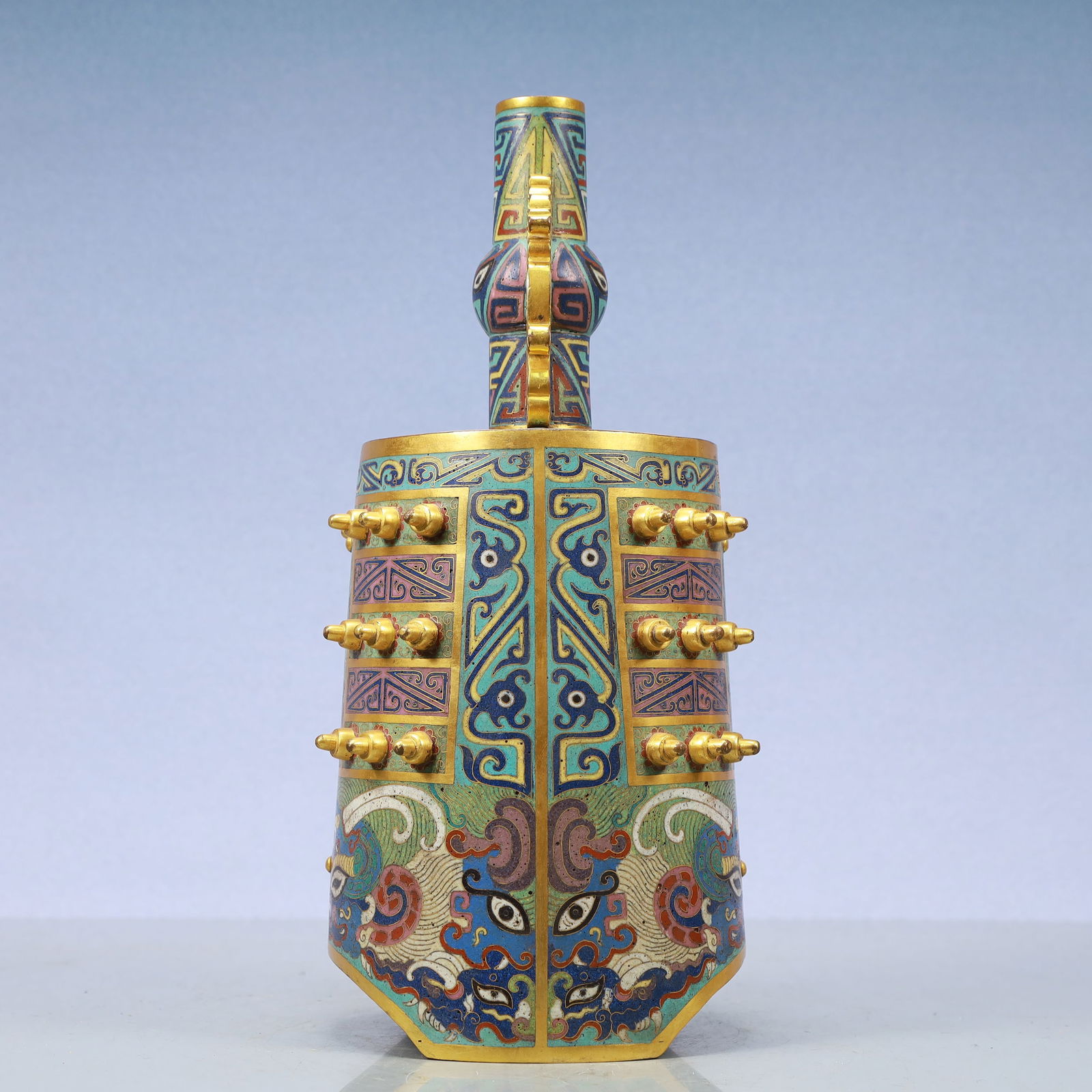 A Exquisite Cloisonne Beast-Face Pattern Bells - 9