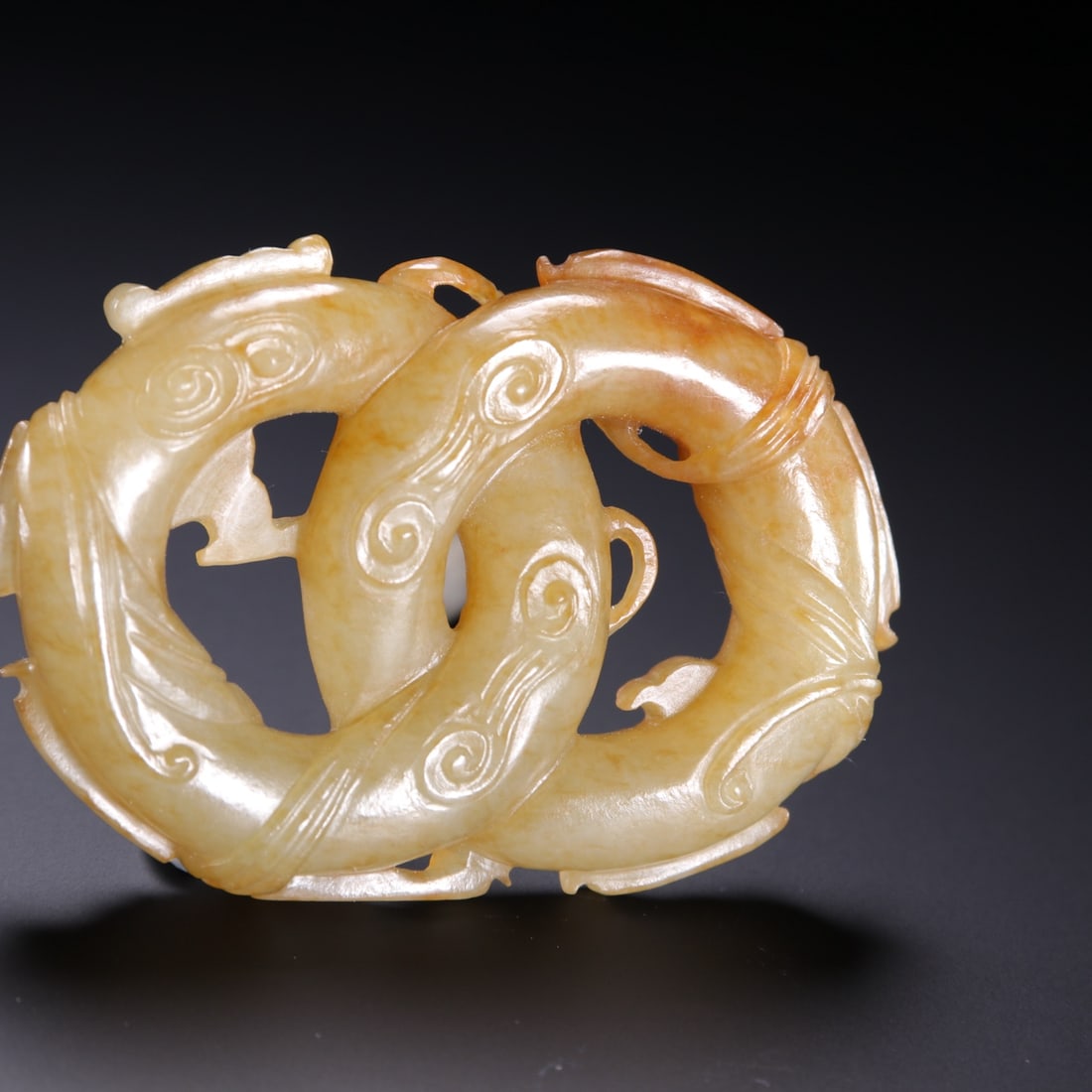 An Exquisite White Jade Dragon Pattern Ornament - 5