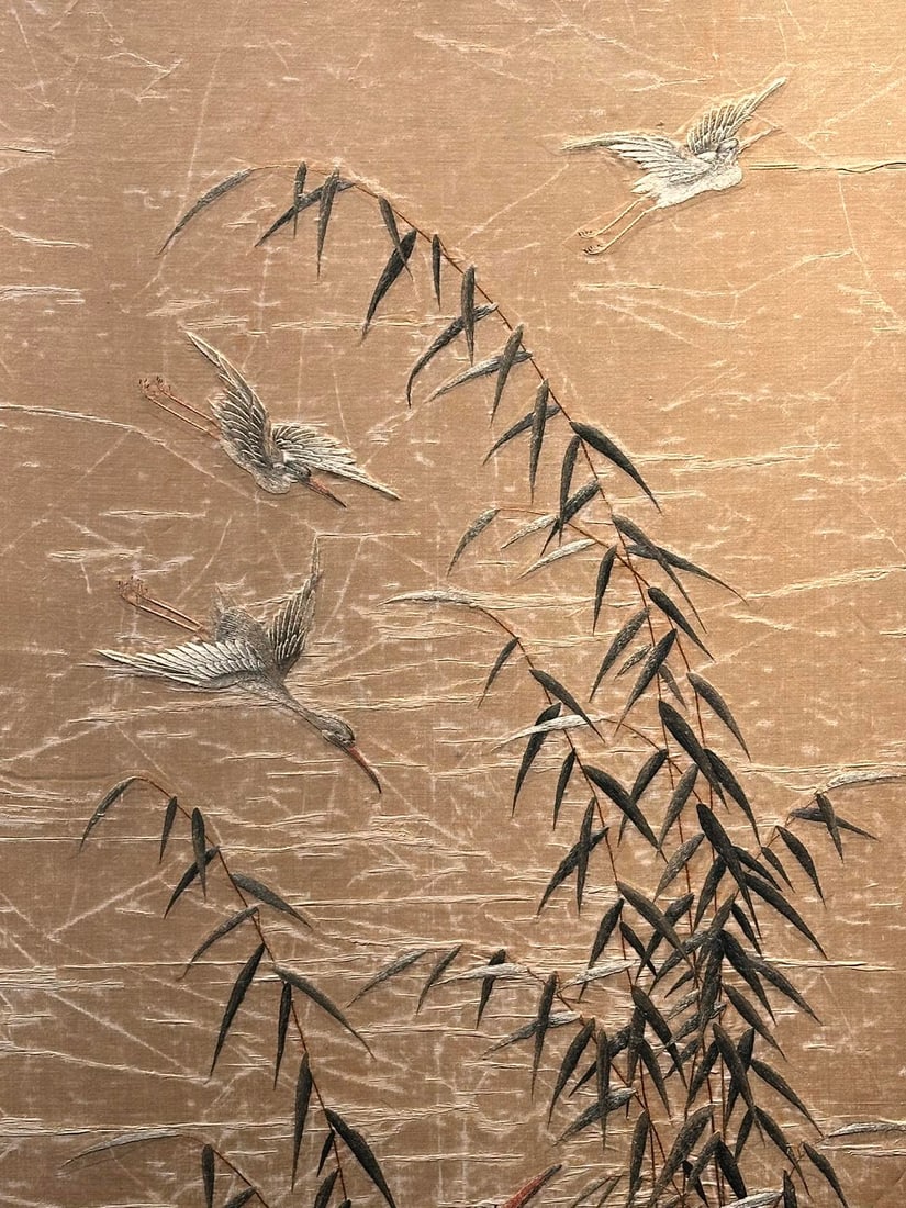 An Exquisite Kesi Flower and Bird Pattern Hanging Panel - 3