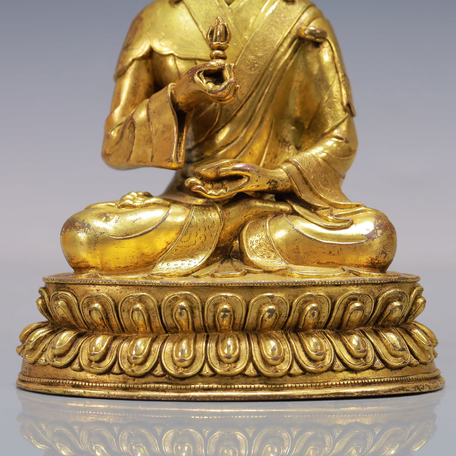 A Exquisite Gilt Bronze Buddha statue - 3