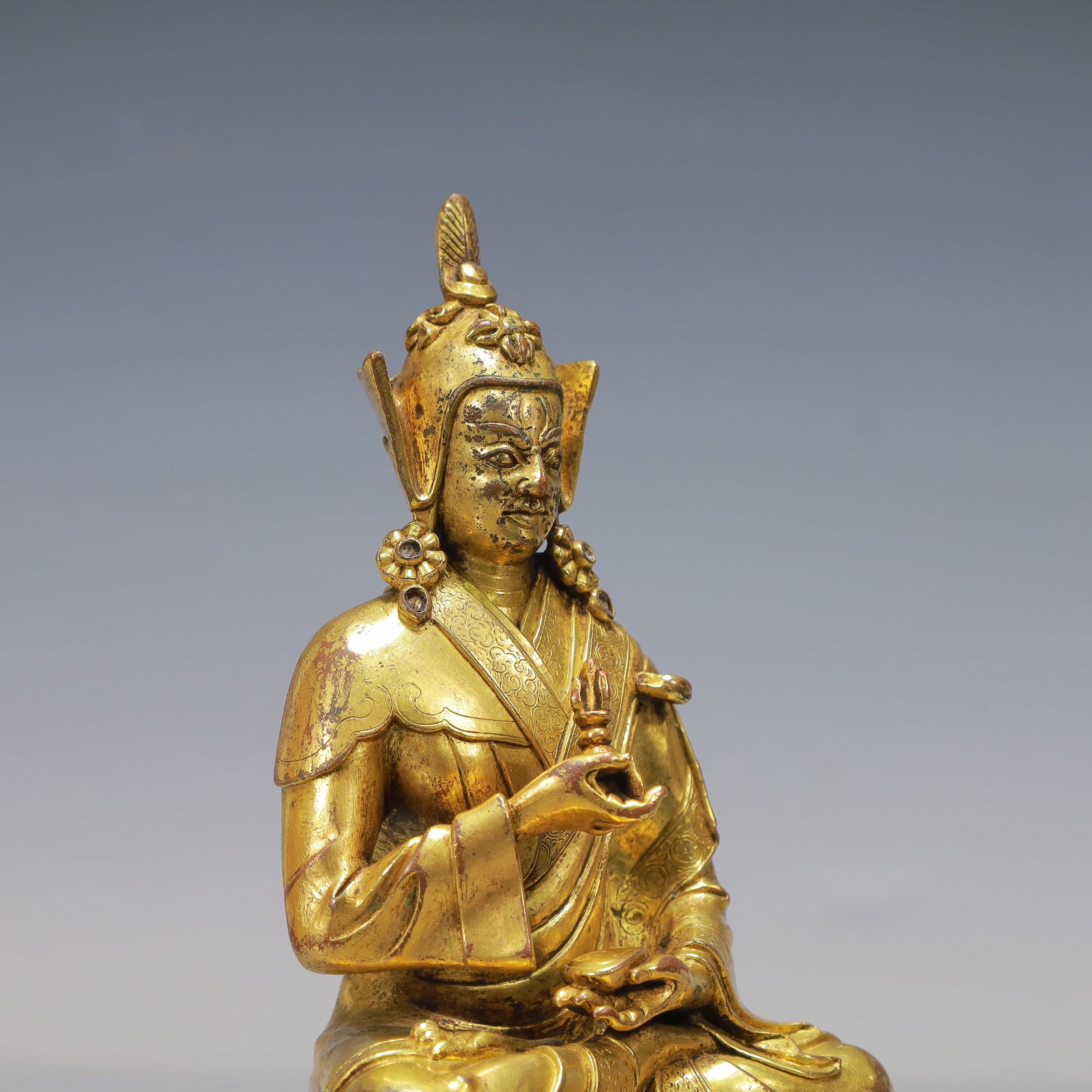 A Exquisite Gilt Bronze Buddha statue - 7
