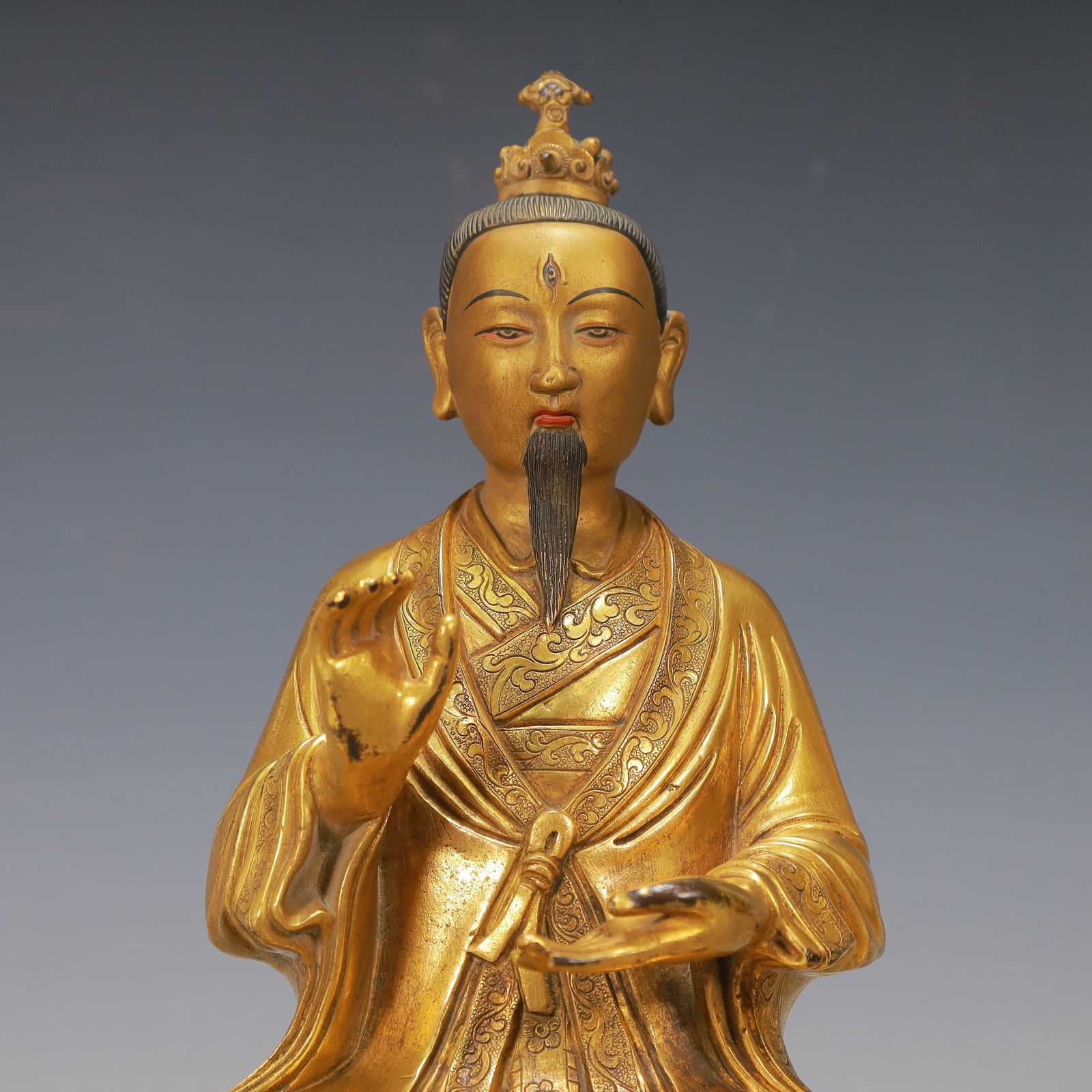 A Exquisite Gilt Bronze Buddha statue - 2