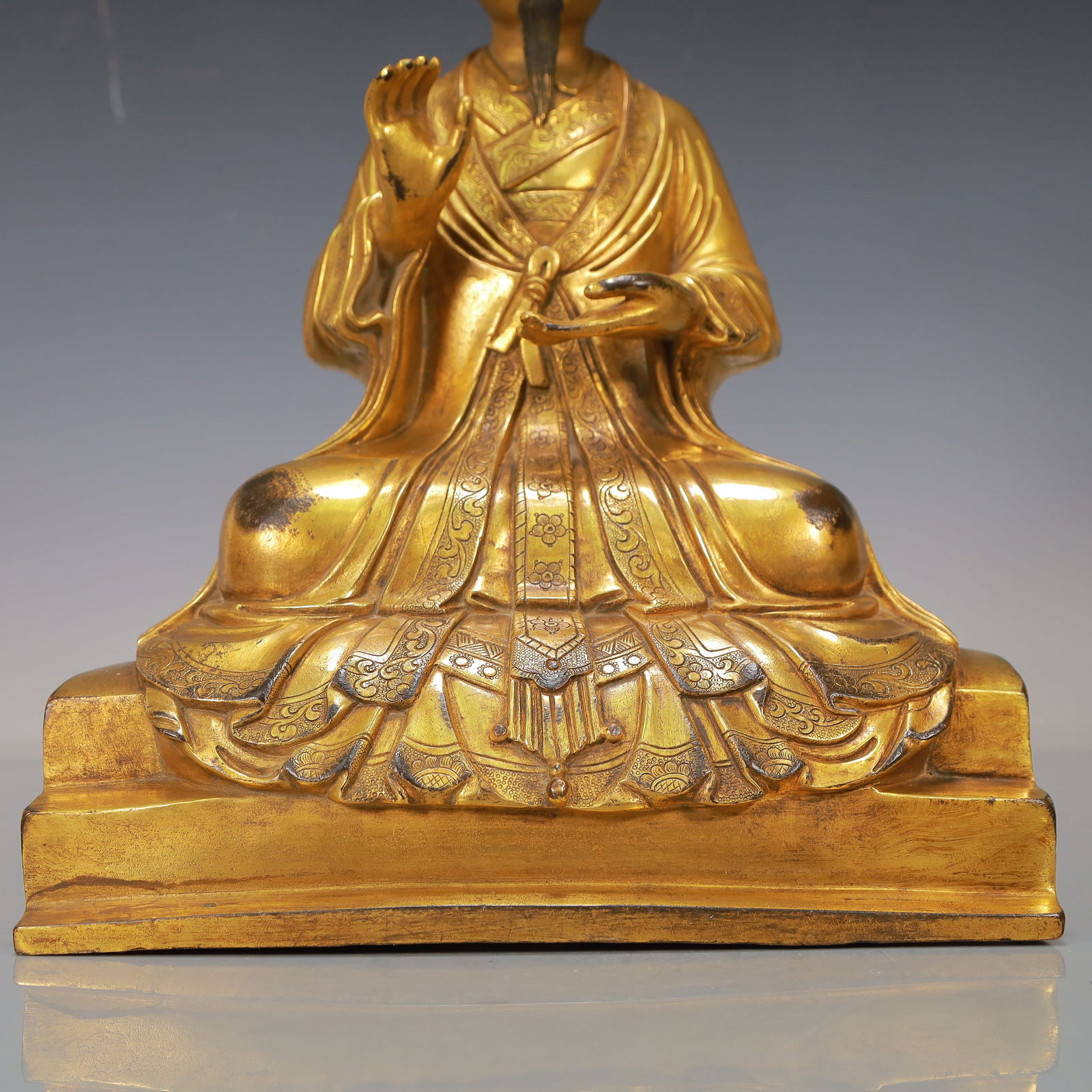 A Exquisite Gilt Bronze Buddha statue - 3