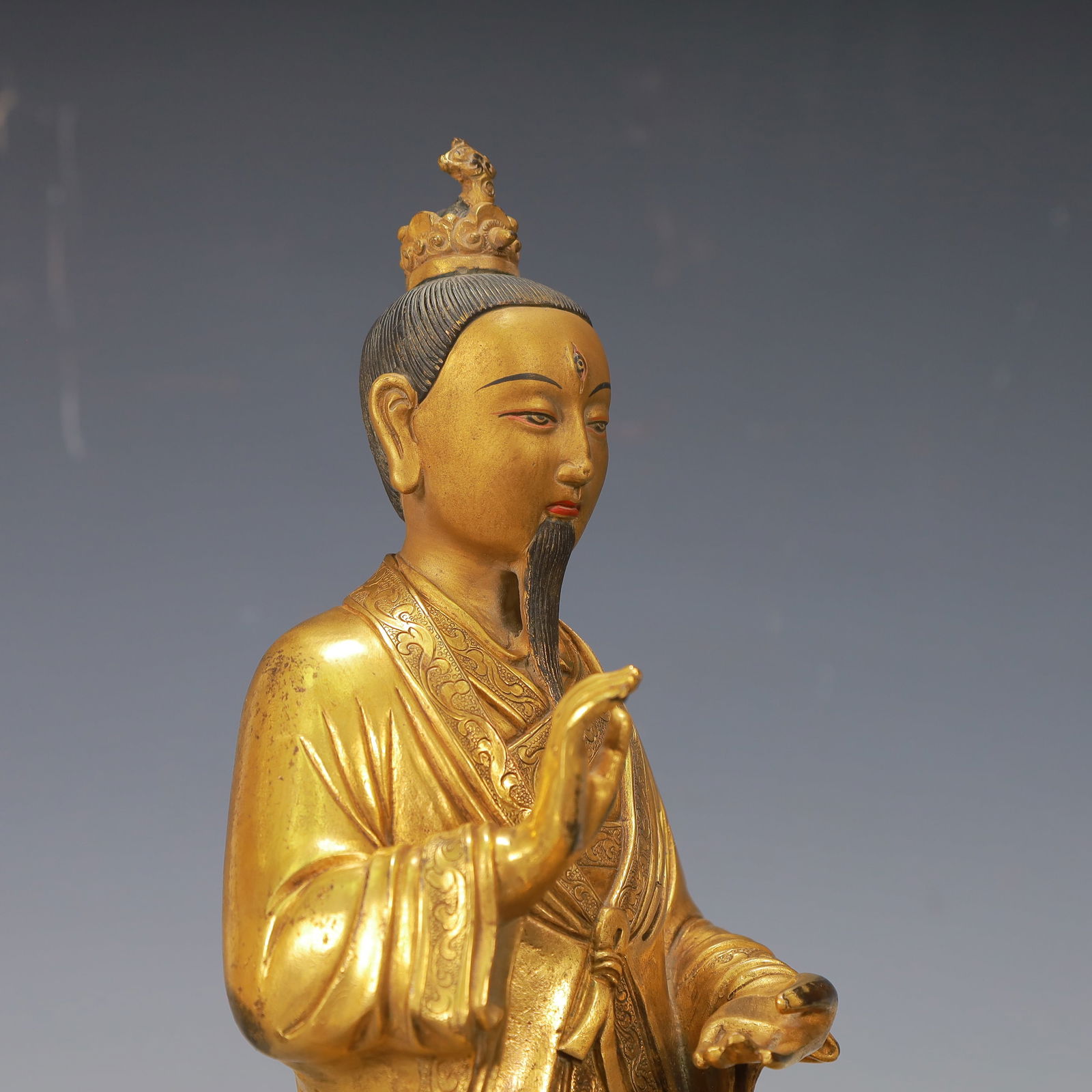 A Exquisite Gilt Bronze Buddha statue - 7
