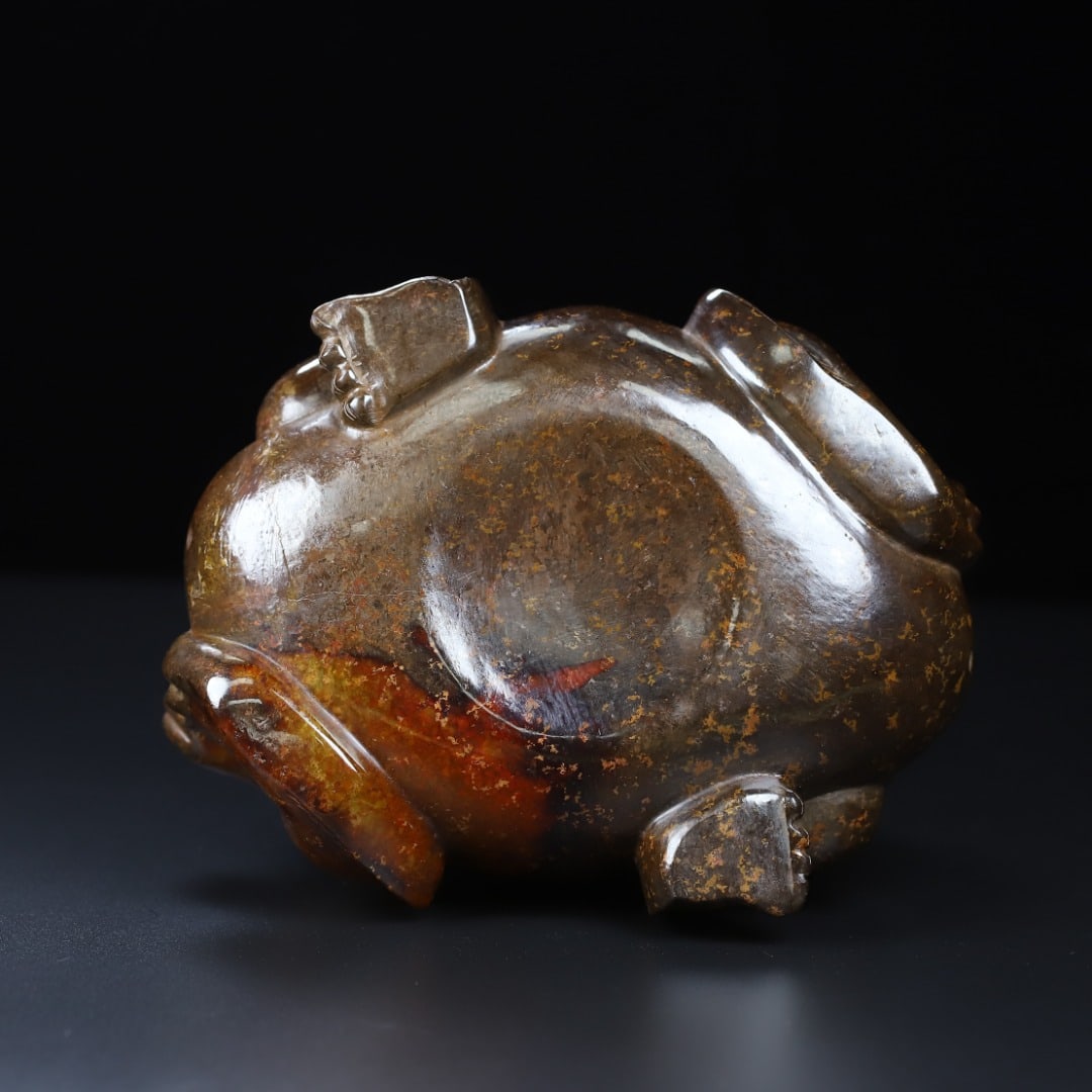 An Exquisite White Jade Bear Pattern Censer - 10