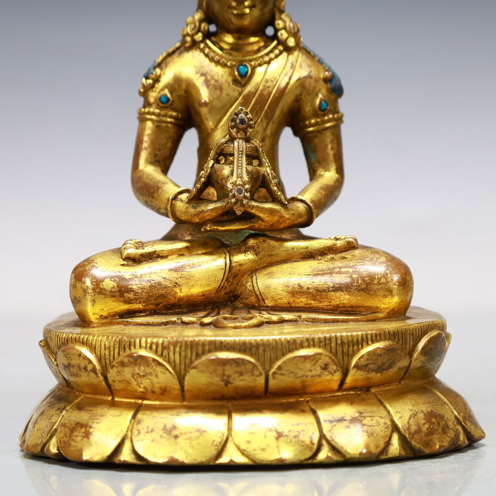 A Exquisite Gilt Bronze Buddha statue - 3