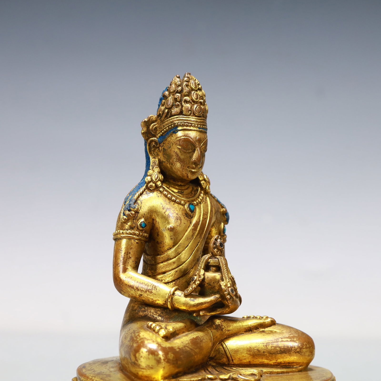 A Exquisite Gilt Bronze Buddha statue - 7