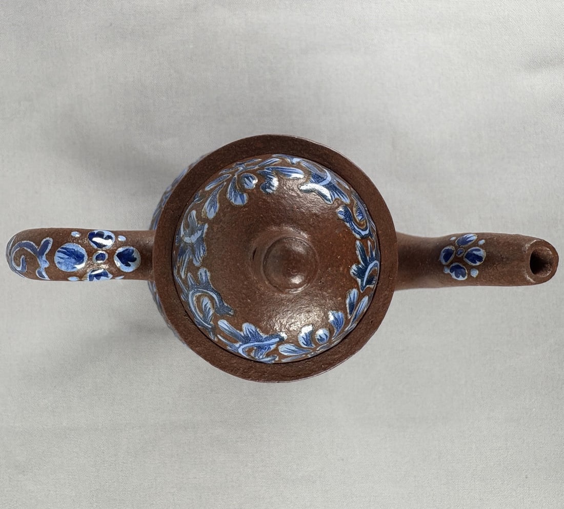 An Exquisite Purple Sands Flower Pattern Teapot - 6