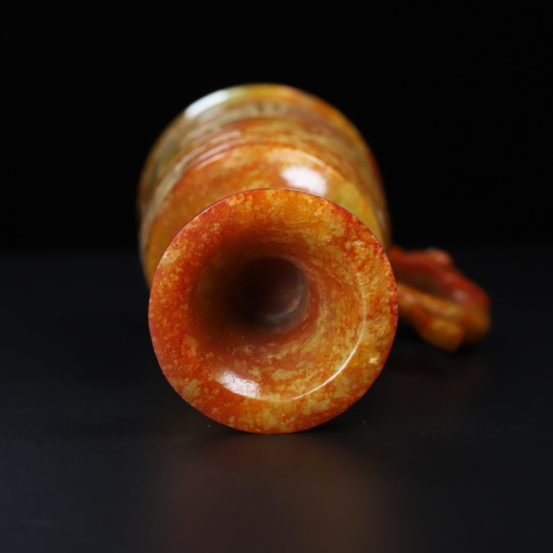 An Exquisite White Jade Cup - 10