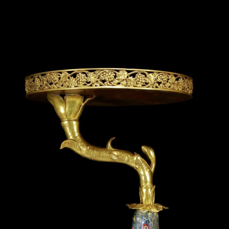 An Exquisite Cloisonne Flower Pattern Deer-Shaped Candlestick - 4