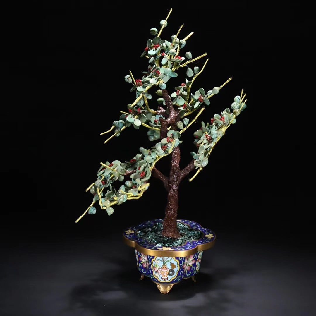 An Exquisite Cloisonne Bonsai - 2