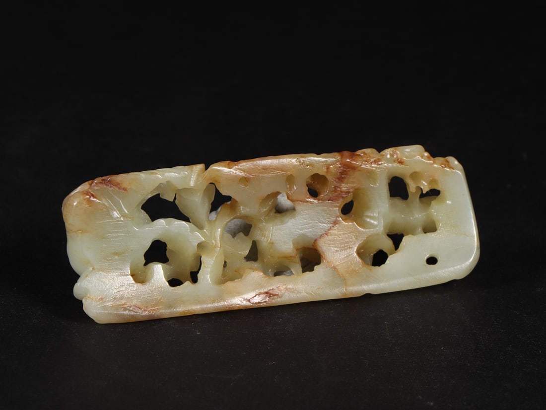 An Exquisite White Jade Deer Pattern Ornament - 6