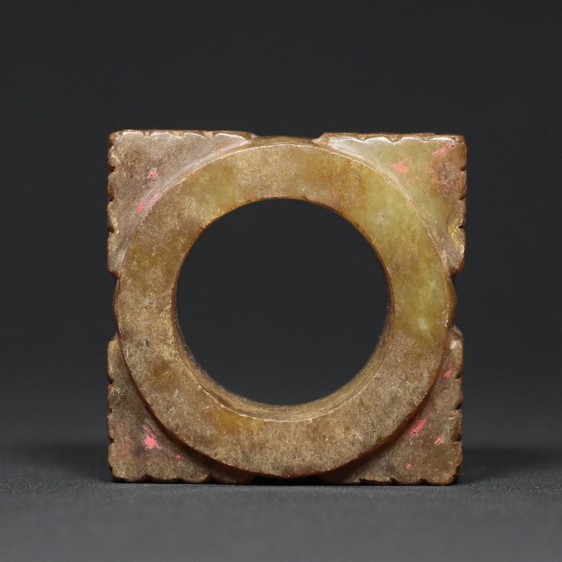 An Exquisite White Jade Beast-Face Pattern Ornament - 8