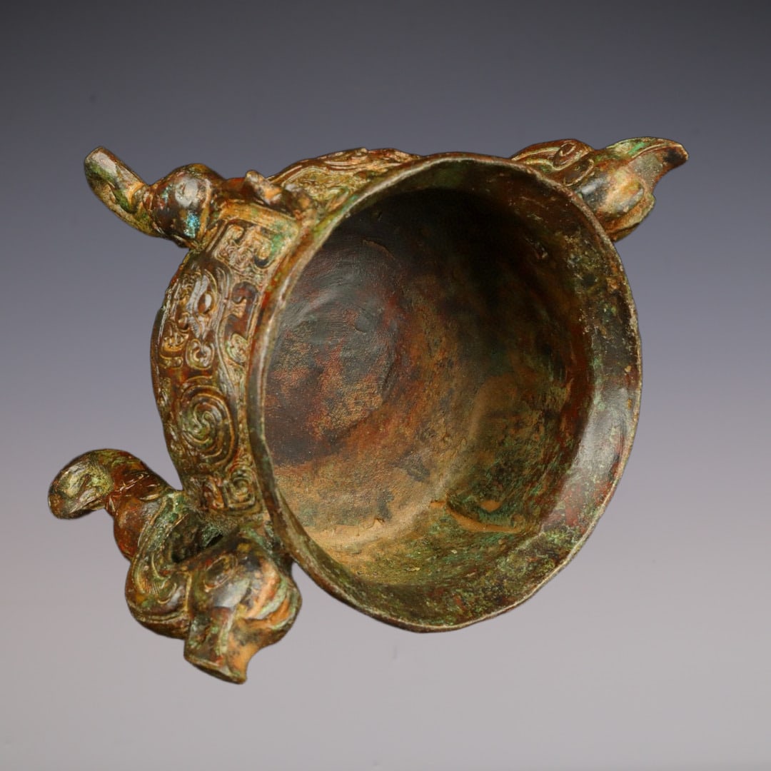 An Exquisite Bronze Beast-Face Pattern Censer - 7