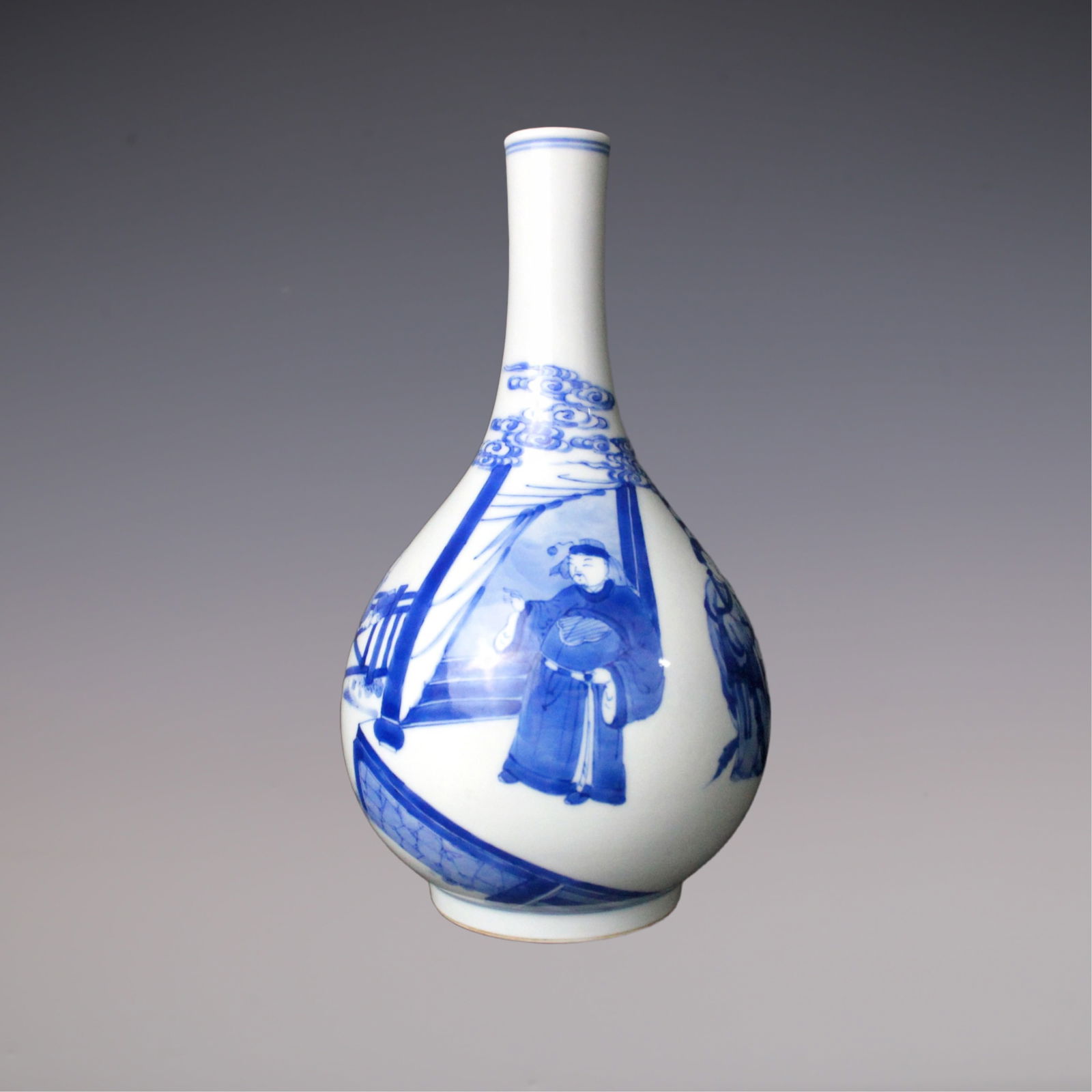 An Exquisite Blue and White Character and Story Pattern Vase (1 of 9)