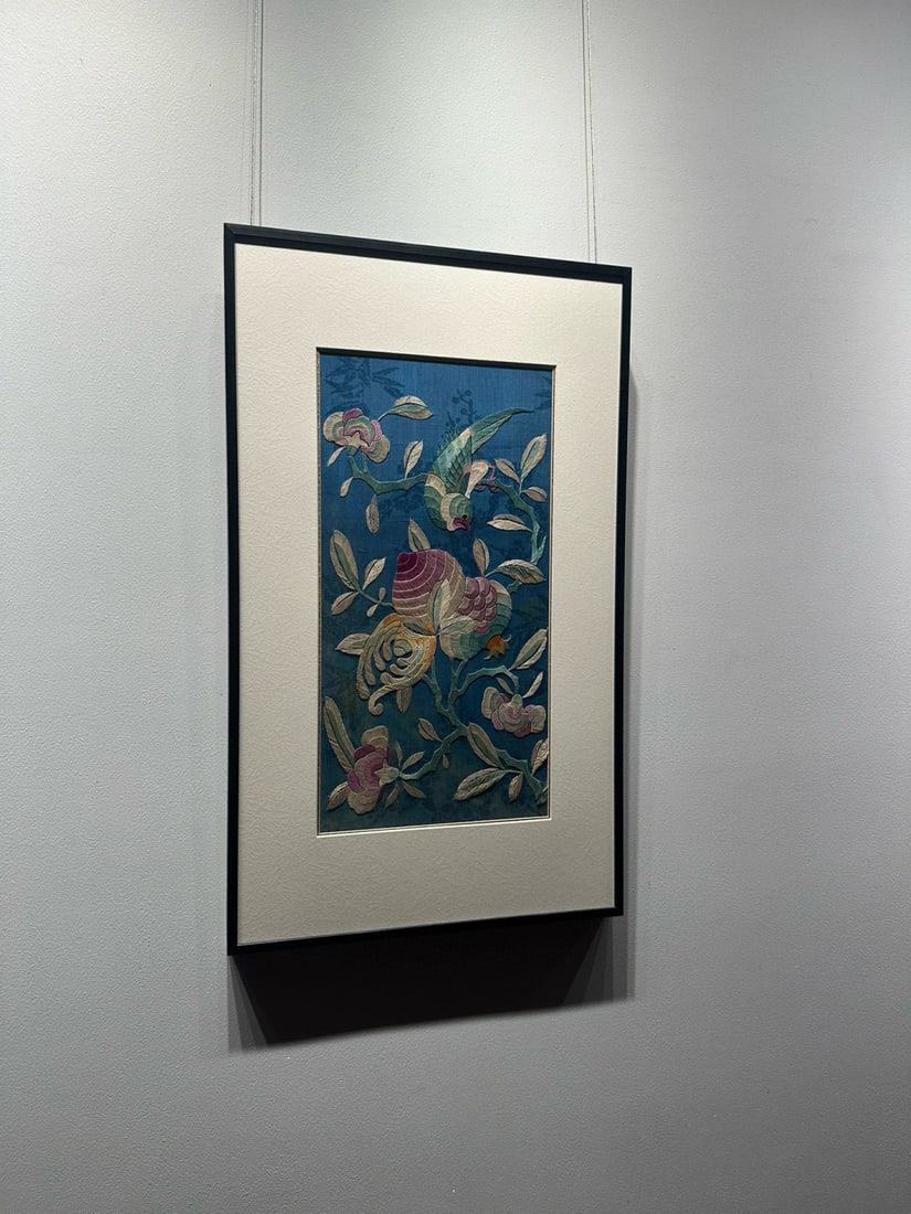 An Exquisite Kesi Flower and Bird Pattern Hanging Panel - 4