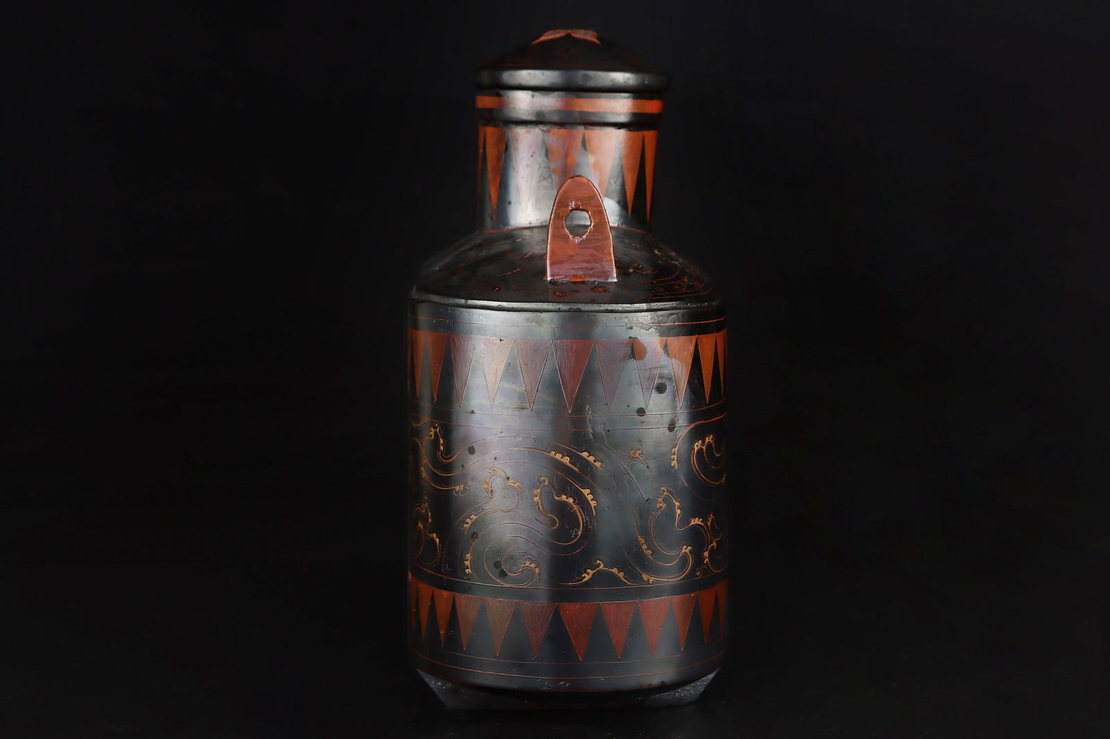 An Exquisite Silver Dragon Pattern Double-Ears Vase - 2