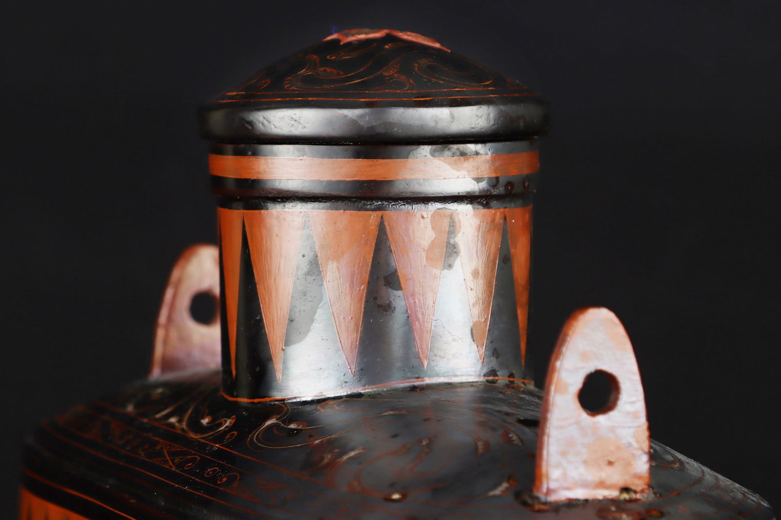 An Exquisite Silver Dragon Pattern Double-Ears Vase - 5