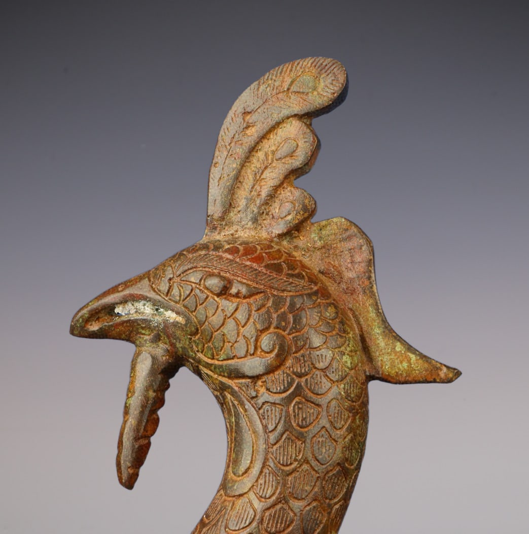 An Exquisite Bronze Phoenix Ornament - 2