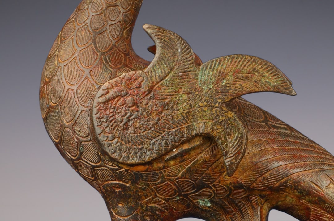An Exquisite Bronze Phoenix Ornament - 3