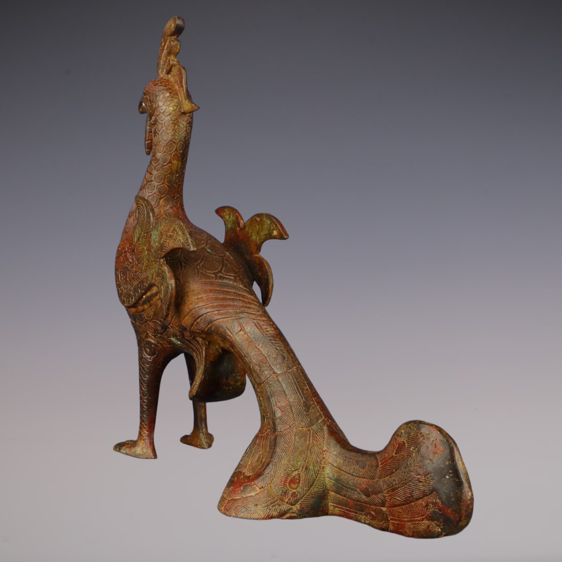 An Exquisite Bronze Phoenix Ornament - 8