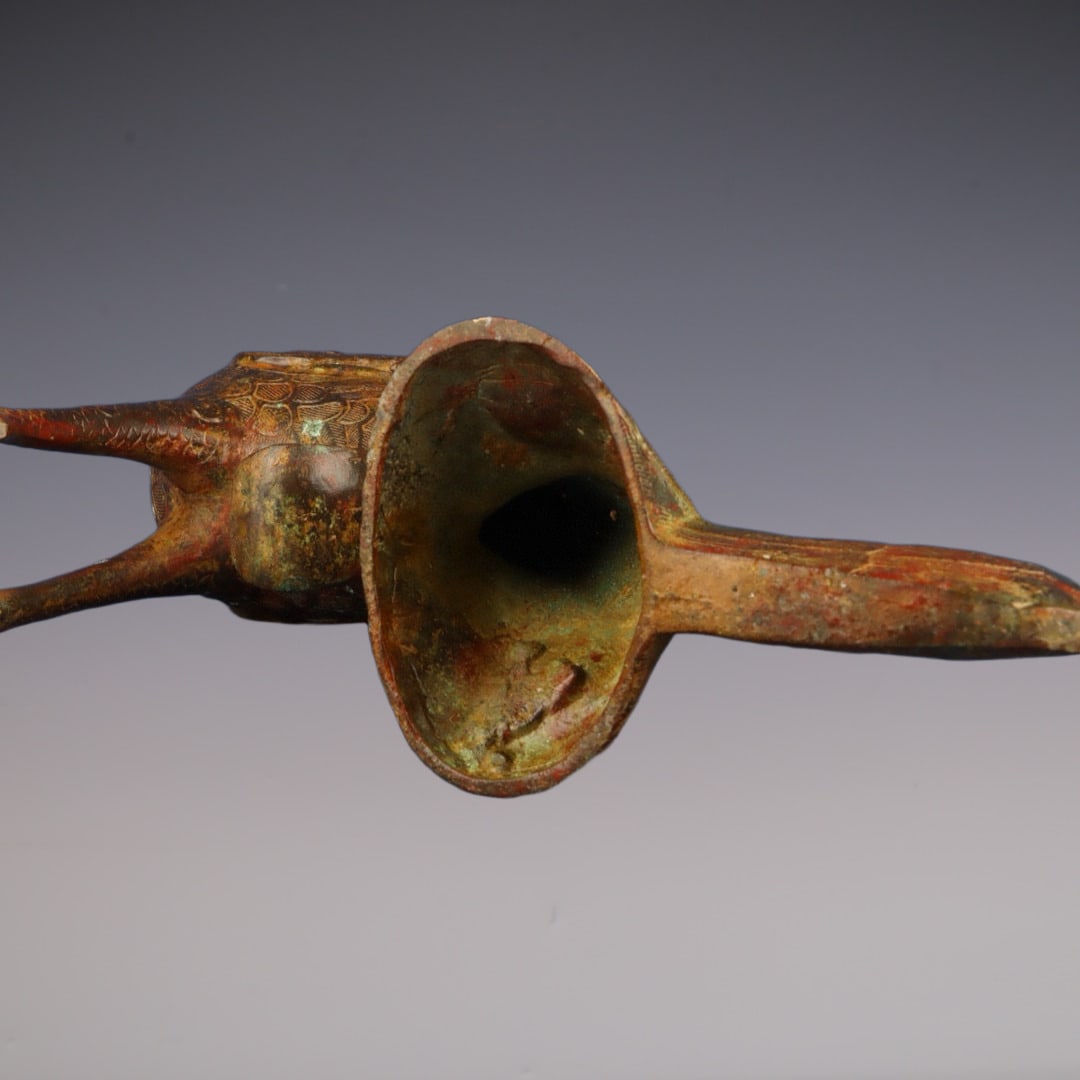 An Exquisite Bronze Phoenix Ornament - 9