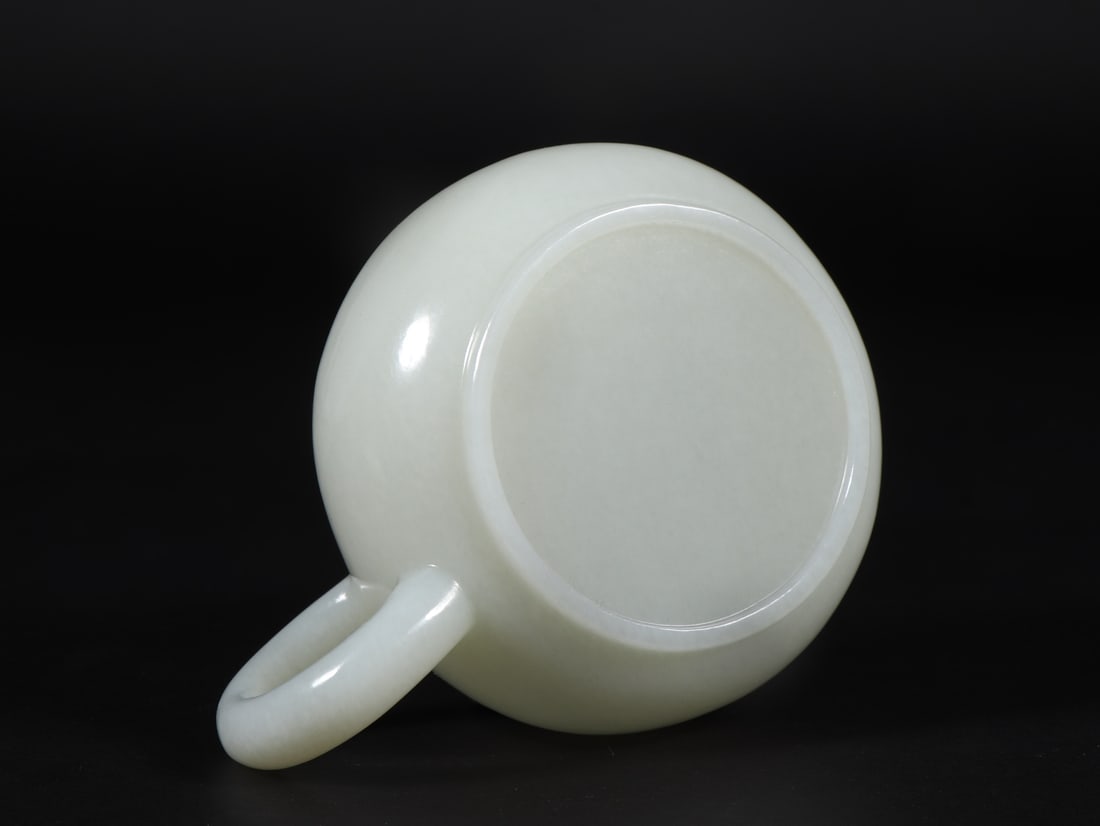 An Exquisite White Jade Teapot - 9