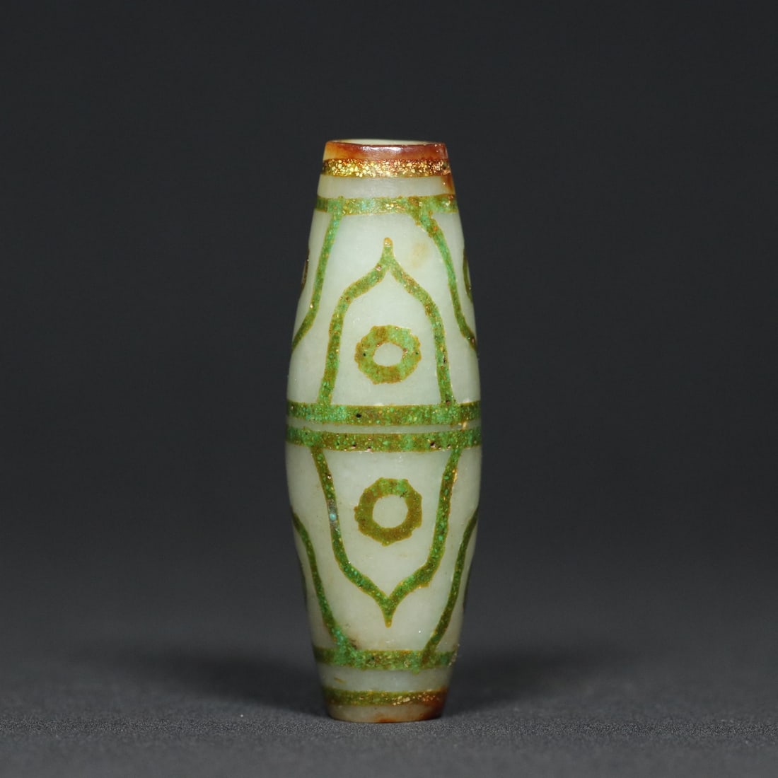 An Exquisite White Jade Inlaid Turquoise Pendant (1 of 9)