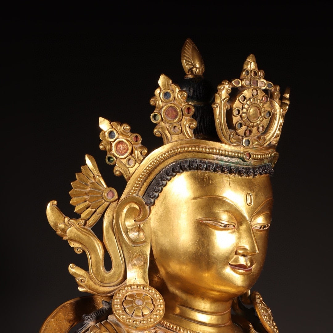 An Exquisite Gilt Bronze Buddha Statue - 7